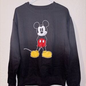 Disney Unisex Black Mickey Mouse Sweatshirt